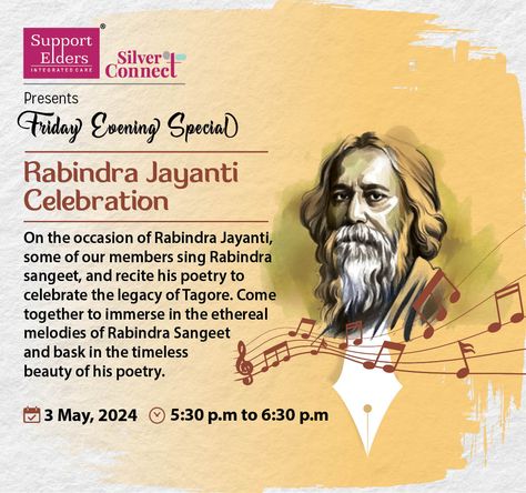 On the occasion of Rabindra Jayanti, some of our members sing Rabindra sangeet, and recite his poetry to celebrate the legacy of Tagore. Come together to immerse in the ethereal melodies of Rabindra Sangeet and bask in the timeless beauty of his poetry. Rabindra Jayanti, Rabindra Sangeet, Come Together, Timeless Beauty, Singing, Poetry, Celebrities, Beauty