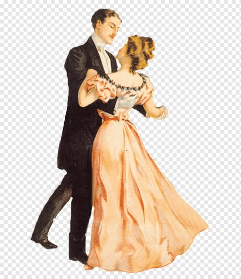 Couple Painting Cartoon, Couple Png, Art Love Couple, Art Couples, People Cutout, Cut Out People, Victorian Couple, People Png, Dancing Drawings