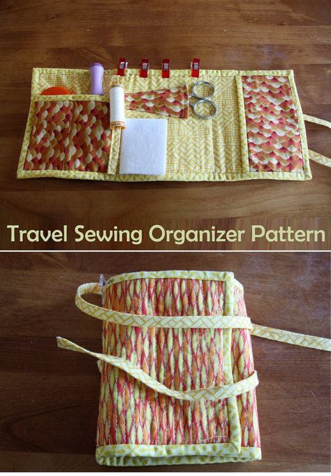 Travel Sewing Kit Pattern & Tutorial Small Sewing Kit Diy, Diy Sewing Kits Ideas, Sewing Kit Pattern Free, Sewing Kit Organizer Pattern Free, Sewing Travel Kit, Travel Sewing Kit Diy, Travel Sewing Kit Pattern Free, Sewing Organizer Pattern Free, Sewing Case Pattern Free