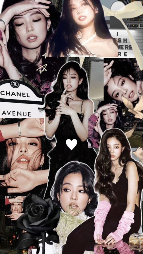 Jennie Kim Collage, Wallpaper Of Blackpink, Jennie Kim Queen Crown, Jennie + Core + Aesthetic, Jennie Blackpink Wallpaper, Jennie Wallpaper, Feminine Energy Aesthetic, Best Friend Challenges, Blink Book