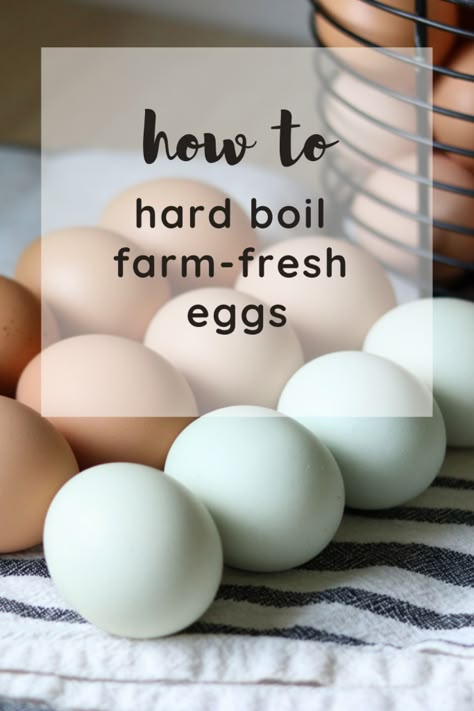 Hard Boil Fresh Eggs, Best Boiled Eggs, Oven Baked Pork Tenderloin, Picked Eggs, Eggs In Oven, Making Hard Boiled Eggs, Pasture Raised Eggs, Breakfast Bread Recipes, Farm Fresh Recipes