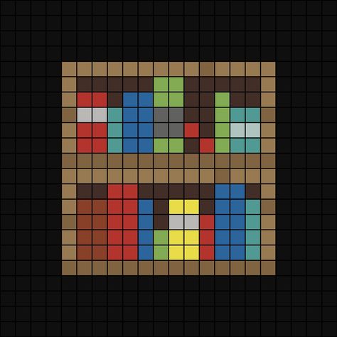 A pixel art template of the old Minecraft bookshelf (2-D, one sided).

Originally by Darcy's Shama Bead Patterns, though I have made my own adjustments. Minecraft Paintings Pixel Art, Pixel Art Bookshelf, Minecraft Pixel Art Templates Easy, Minecraft Painting In Game, Minecraft Painting Pixel Art, Minecraft Painting Template, Plastic Canvas Minecraft, Minecraft Block Art, Minecraft Embroidery