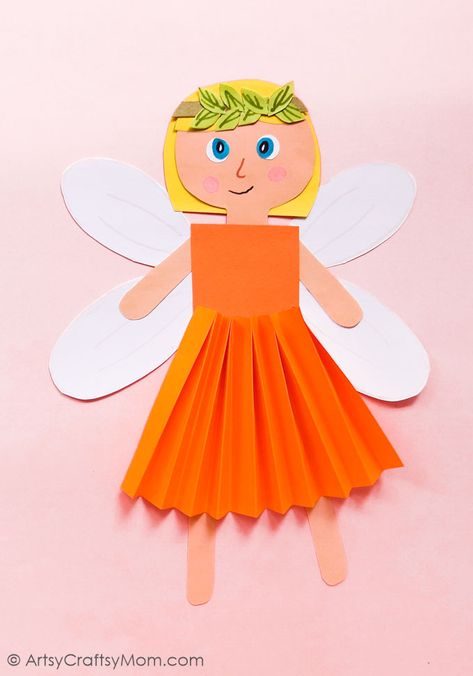 Fairy Crafts For Kids, Paper Fairy, Original Fairy Tales, Fairy Tale Crafts, Fairy Theme Party, Princess Crafts, Craft Cupboard, Puppets Diy, Fairy Crafts