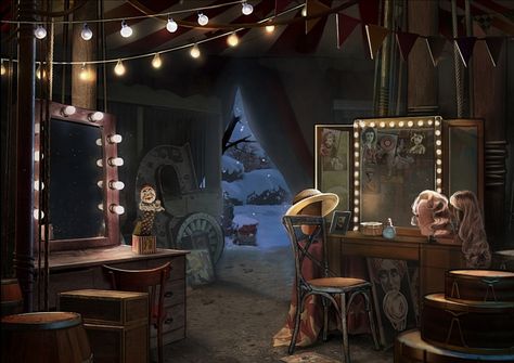 Club Background, Circus Background, Interior Concept Art, Circus Aesthetic, Dark Circus, Episode Backgrounds, Escape Room Game, Night Circus, Animation Sketches