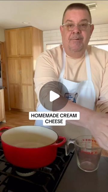 Daniel Cunningham on Instagram: "Making your own homemade cream cheese is so easy! You just need whole milk and lemon juice. Here’s how. #Recipes #creamcheese #Cheese #Homemade #Foodie #Cooking #Tips #Tricks #Hack #TheOrganizerMan #fyp" How To Make Homemade Cream Cheese, Easy Cheese Recipes Homemade, Cheese Making For Beginners, How To Make Cream Cheese, Healthy Homesteader, Diy Cream Cheese, Instant Pot Cream Cheese, Homemade Heavy Cream, Homemade Cream Cheese Recipe