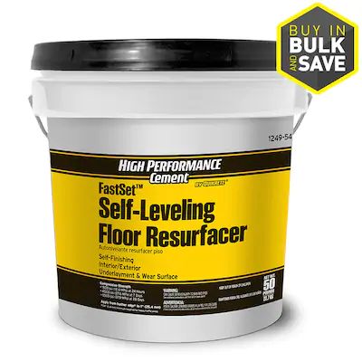 High Performance Cement by Quikrete FastSet All-Crete 50-lb Cement at Lowes.com Cement Floor Diy, Self Leveling Floor, Mortar Repair, Leveling Floor, Gray Floor, Concrete Resurfacing, Expanded Metal, Resilient Flooring, Industrial Flooring