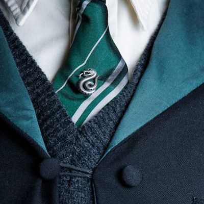 Slytherin Tie, Tie Pin, Tie Clip, Hogwarts, Harry Potter