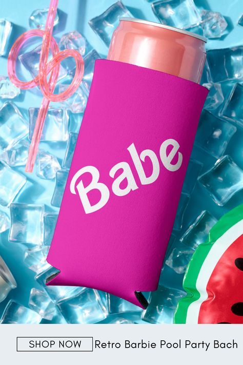 Retro Barbie Babe Pool Party Supplies, Bach Party decorations, Dorm decor, and more. Barbiecore Aesthetic Gifts. Bach Party Decorations, Barbie Pool Party, Barbiecore Aesthetic, Pool Party Supplies, Aesthetic Gifts, Retro Barbie, Barbie Aesthetic, Pink Retro, Bach Party