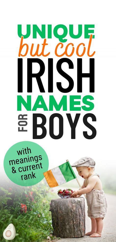 unique but cool names for boys with meanings and current rank Irish Names Boy, Irish Male Names, Celtic Boy Names, Unique Irish Boy Names, Guy Names Unique, Celtic Baby Names, Irish Baby Boy Names, Rustic Boy Names, Irish Boy Names