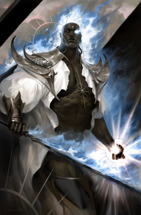 ArtStation - Hesperus, God of the Evening Star, Christopher Cant God Of Battle Fantasy Art, Hesperus God, God Of Sky Fantasy Art, God Of Magic Character Design, Male Moon God, God Of Peace Fantasy Art, God Of Dreams Fantasy Art, Cosmic Deity Art, Elder Gods Art