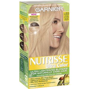 Garnier Nutrisse Ultra Color Permanent Haircolor, LB3 Ultra Light Beige Blonde Natural Blonde Hair Dye, Light Beige Blonde, Lightening Dark Hair, Beige Blonde Hair Color, Beige Blonde Hair, Blonde Dye, Dyed Blonde Hair, How To Lighten Hair, Hair Color Shades