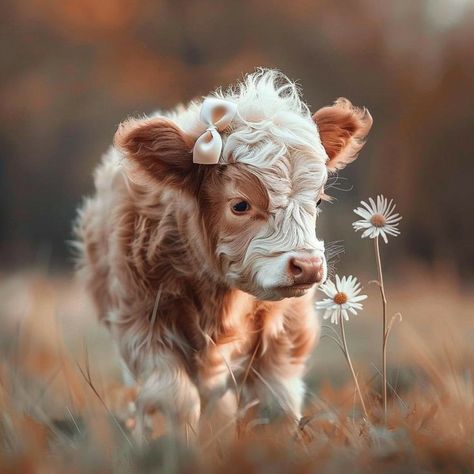 Mini Fluffy Cows Highland Cattle, Pet Cows, Cutee Animals, Baby Farm Animals, Fluffy Cows, Cute Small Animals, Highland Cows, Cute Animals Puppies