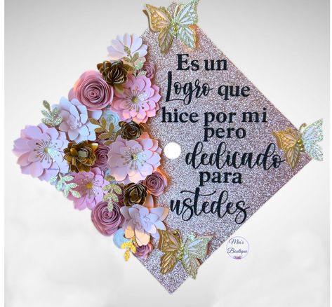 Custom Graduation Cap Topper Graduation Cap Floral Mexico Graduation Topper Roses Graduation Cap Custom Graduation Cap by MiasBoutiqueGifts on Etsy Cap Decoration Graduation In Spanish, Grad Cap Designs Spanish, Graduation Cap Ideas Spanish, Grad Caps In Spanish, Karol G Graduation Cap, Spanish Grad Cap Ideas, Business Graduation Cap Ideas, First Gen Graduation Caps, Grad Cap Ideas Spanish