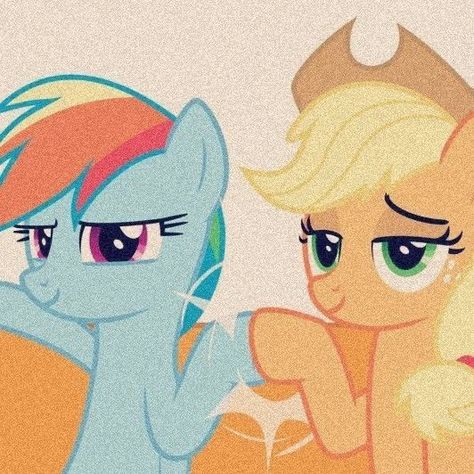 Applejack Rainbow Dash, Mlp Icons Applejack, Rainbow X Applejack, Apple Jack And Rarity, Rainbow Dash X Applejack, Applejack And Rainbow Dash, Rainbow Dash Wallpaper, Rainbow Dash And Applejack, Old Kids Cartoons