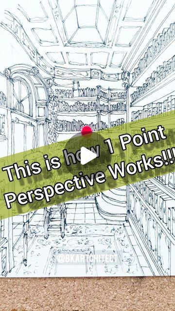 One Point Perspective Exercise, Watercolour Lessons, Types Of Perspective, Drawing Perspective, Perspective Drawings, Perspective Lessons, 1 Point Perspective, Perspective Drawing Lessons, One Point Perspective