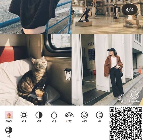 Dsco Vsco Ideas, Snapseed Film Preset, Foodie Filter Code Film, Foodie Filter Code, Photo Editing Apps Iphone, Foodie Code, Foto Editing, Vsco Filter Instagram, Foodie Filter