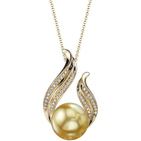 Golden Pearl & Diamond Tiara Pendant ($739) ❤ liked on Polyvore featuring jewelry, pendants, necklaces, golden, pearl pendant jewelry, golden jewelry, diamond pendant, pearl diamond jewelry and pearl diamond pendant Pearl Diamond Jewelry, Diamond Pendant Jewelry, Golden Pearl, Golden South Sea Pearls, Diamond Tiara, Golden Jewelry, Jewelry Pendants, Sea Pearl, Pearl Diamond