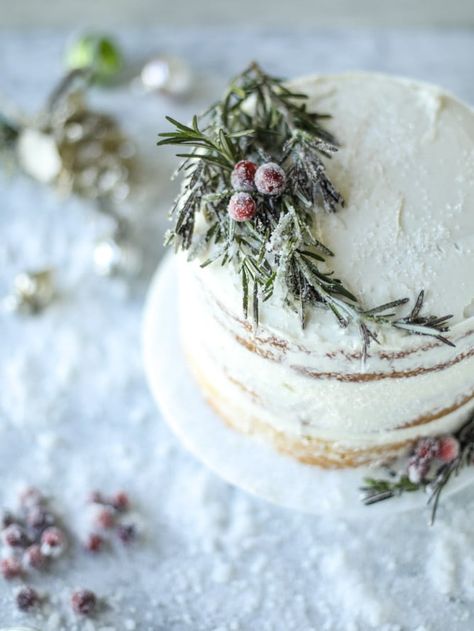 Dessert Boards, Coconut Cream Cheese Frosting, Winter Wonderland Cake, Sparkle Cake, Brown Butter Frosting, Whipped Cream Cheese Frosting, Sugared Cranberries, Cake Vanilla, Christmas Sparkle