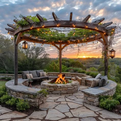 10+ Rustic Stone BBQ Area Ideas for Outdoor Enthusiasts • 333+ Inspiring Lifestyle Ideas Stone Bbq Area, Back Yard Patio Ideas, Bbq Area Ideas, Outdoor Barbecue Area, Rustic Outdoor Fireplaces, Outdoor Tv Enclosure, Yard Patio Ideas, Stone Bbq, Outdoor Fire Pit Area