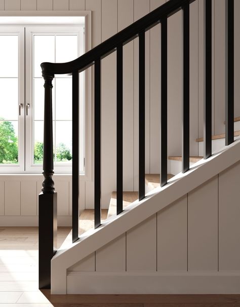 Outdoor stair railing