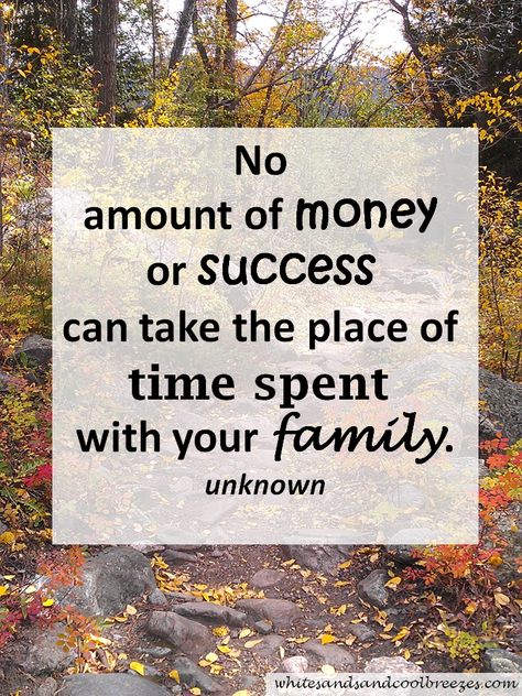 No amount of money or success can take the place of time spent with your family. -Unknown. Check out this simple list of fall activities for families? How about one activity for each week of the fall - no more stress, you're welcome :) #autumn #familyfun #activities #family Choosing Money Over Family Quotes, Time Spent With Family Quotes, Family Advice Quotes, Bonding Quotes, Familia Quotes, Siblings Quotes, Family Time Quotes, Sibling Quotes, 2023 Ideas