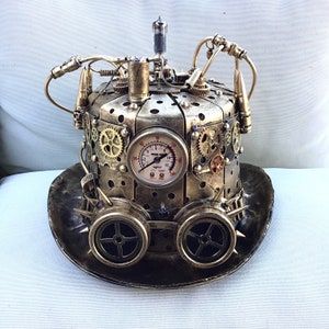 Steampunk Mode, Steampunk Party, Steampunk Gadgets, Steampunk Top, Mode Steampunk, Steampunk Top Hat, Steampunk Lighting, Steampunk Hat, Masquerade Costumes