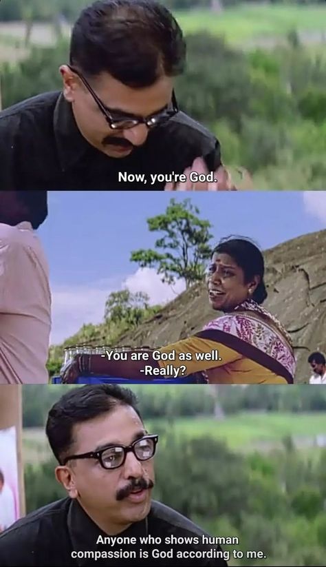 Indian Cinema Aesthetic, Movie Dialogues Aesthetic, Movie Dialogues English, Tamil Movie Dialogues, Tamil Movie Quotes, Anbe Sivam, Kamal Hasan, Ajahn Brahm, Film Composition