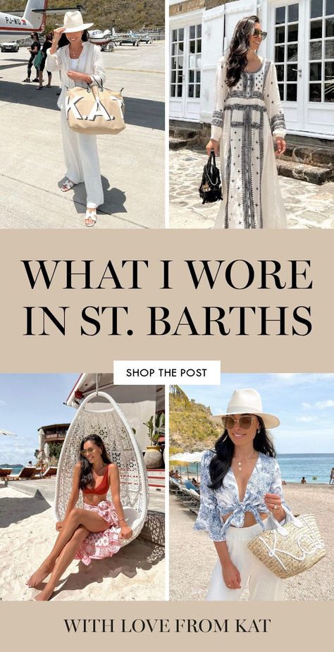 I think you guys are really going to enjoy this one! I am sharing what I wore in St. Barths to help all the girls in need of some summer fashion inspo! Here's to the start of summer with these super cute and easy summer outfits! These will all have you looking and feeling like your best self. St Barts Outfits, St Barths Outfits, St Barths Fashion, Costal Granddaughter Outfit Summer, Easy Summer Outfits, Quick Weekend Getaways, Nikki Beach, St Barths, Harbour Island