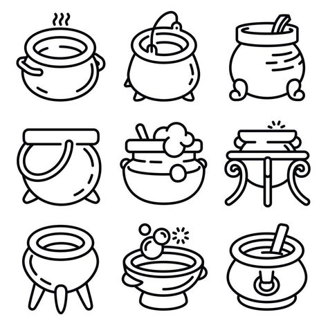 Icon Set, Line Art, Coloring Pages, Doodles, Embroidery, Color, Art, Colouring Pages