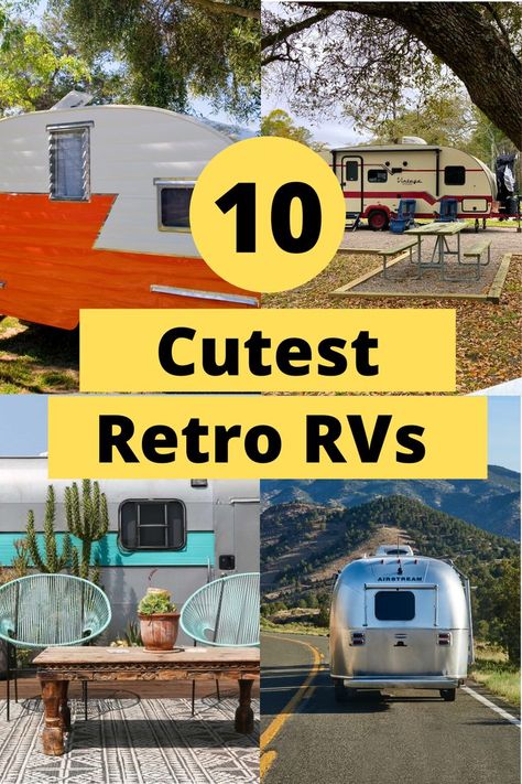 While modern RVs have more of the conveniences of home, there is nothing more adorable than a retro RV camper. Fortunately, there are many retro travel trailers that are actually brand new. We include the best retro camper exteriors and the best retro camper interiors. Click now to see the 10 best retro campers available today. Retro Travel Trailers, Retro Rv, Retro Campers, Camper Interior, Camping Humor, Happy Trails, Style Travel, Nothing More, Rv Camper