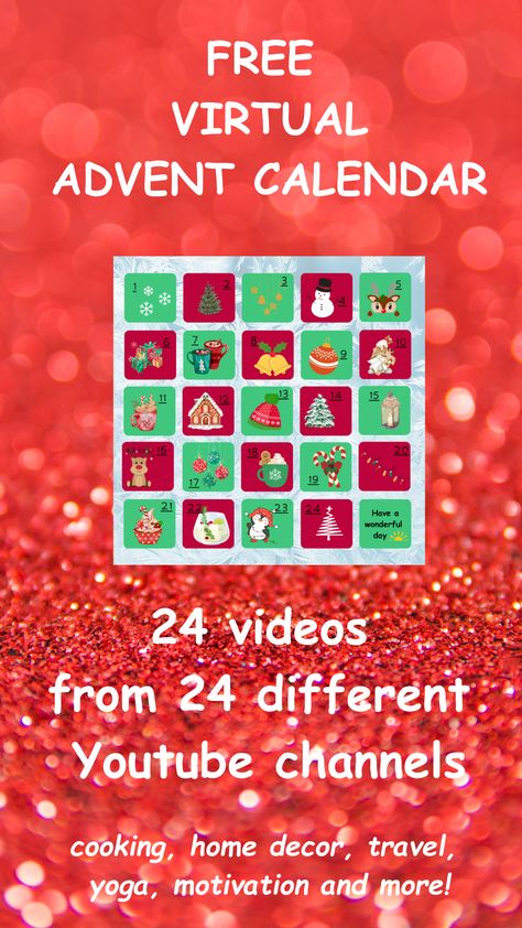 christmas advent calendar Calendar 2023, Christmas Advent Calendar, Christmas Advent, Each Day, Youtube Video, Advent Calendar, Youtube Videos, Advent, Mobile Phone