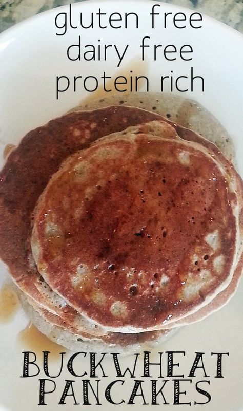 Buckwheat Pancake Recipes, Dairy Free Pancakes, Dairy Free Protein, Buckwheat Recipes, Candida Recipes, No Flour Pancakes, Gf Breakfast, Buckwheat Pancakes, Gluten Free Pancakes