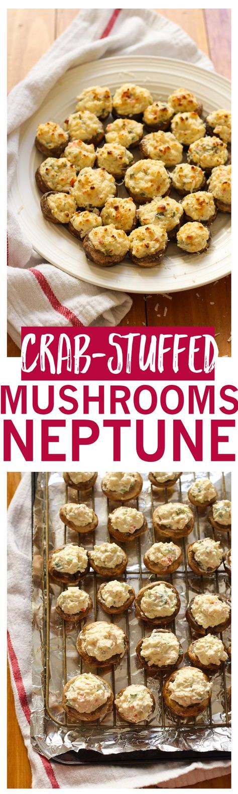 This copycat Mushrooms Neptune recipe inspired by The Keg Steakhouse has a cream cheese, crab and shrimp filling you’re gonna die for! Mushrooms Neptune, Mushroom Neptune, Shrimp Filling, Fruit Appetizers Easy, Crab And Shrimp, Fruit Appetizers, Appetizers Easy Finger Food, Finger Foods Easy, Mushroom Recipes