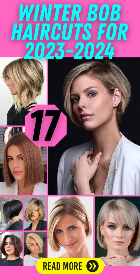 Winter Bob Hairstyles, Bob Haircuts For Women Straight Hair, Woman Short Haircut 2023 Trend, Short Bob Hairstyles For Long Faces, Haircuts For Thinning Fine Hair Round Face, Short To Mid Length Haircuts For Women, Fall 2023 Hair Trends Haircuts Short, Bob Haircut 2023 Round Face, Bobs For 2023