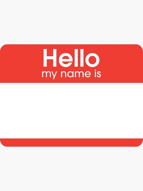 Hello My Name Is by omarnejjar Hello My Name Is Sticker Graffiti, Hello I Am Sticker, Hello My Name Is Sticker, My Name Is Sticker, Hello Sticker, Graffiti Words, Scrapbook Printing, Collage Book, Dope Quotes