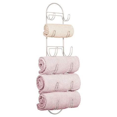 mDesign Wall Mount Metal Wire Towel Storage Shelf Organiz... https://smile.amazon.com/dp/B07CZPTPNB/ref=cm_sw_r_pi_dp_U_x_cwEwCbMWTNF19 Wall Mount Towel Rack, Rich Bathroom, Salvaged Doors, Bath Towel Storage, Wall Mounted Towel Holder, Wall Mounted Towel Rack, Floating Shelves Bathroom, Towel Organization, Shelf Organizer