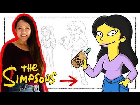 How To Draw Yourself as a SIMPSONS Character (Step-by-Step Drawing Tutorial with VoiceOver) - YouTube Mouth Art, Draw Yourself, Mark Cavendish, Simpsons Drawings, Vintage Scrapbook Paper, Simpsons Characters, Adobe Tutorials, Big Mouth, Vintage Scrapbook