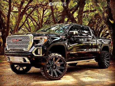 1 2019 Sierra 1500 Gmc Bds Suspension Lift 6in Fuel Contra Black Gmc Denali 1500 Lifted, 2019 Gmc Sierra 1500 Lifted, 2021 Gmc Sierra Denali, Lifted Gmc Sierra 1500, Gmc Lifted Trucks, Gmc Denali Truck, Denali Truck, Gmc Suv, Gmc Trucks Sierra