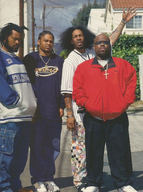 Goodie Mob 80s Hip Hop Fashion, Amen Break, Goodie Mob, Look Hip Hop, Looks Hip Hop, 80s Hip Hop, Hip Hop Classics, 90s Fits, 90s Hip Hop Fashion