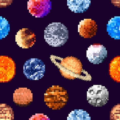 Premium Vector | Planets of solar system and stars pixel art icon set astronomical elements collection Stars Pixel Art, Planets Of Solar System, Pixel Art Icon, About Planets, Solar System Planets, Art Icon, Solar System, Icon Set, Premium Vector