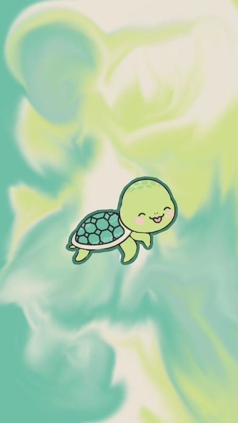 Cute Turtle Wallpaper Iphone, Cute Turtle Wallpaper, Sea Turtle Wallpaper, Cute Turtle Cartoon, Turtle Background, Turtle Cartoon, 2023 Wallpapers, Kawaii Turtle, Cute Screen Savers