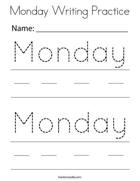 Monday Worksheet, Rbt Tools, Morning Worksheets, Twisty Noodle, Kindergarten Readiness, Pre Kindergarten, Weekly Calendar, Teacher Ideas, Preschool Art