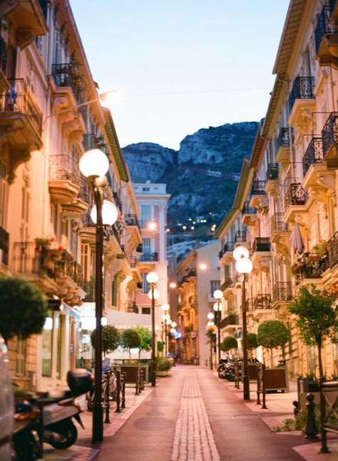 Streets of Monaco at Night. I want to take you there forever.  That place has something very special and with you would be magical. Monaco At Night, Voyage Europe, Destination Voyage, City Street, Travel Goals, Pretty Places, Travel Inspo, Places Around The World, Albania