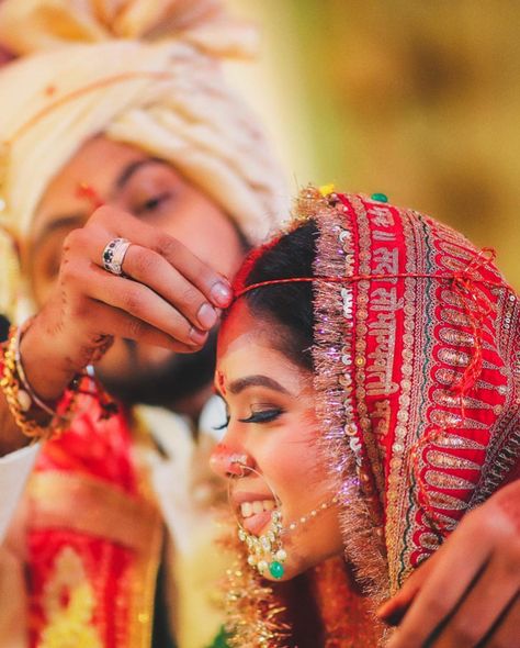 ...you want the rest of your life to start as soon as possible. #wedding #weddingphotography Indian Wedding Rituals, विवाह की फोटोग्राफी की मुद्राएं, Indian Wedding Pictures, Indian Wedding Poses, Indian Wedding Photography Couples, Sabyasachi Lehenga, Bridal Photography Poses, Indian Wedding Couple Photography, Bride Photography Poses