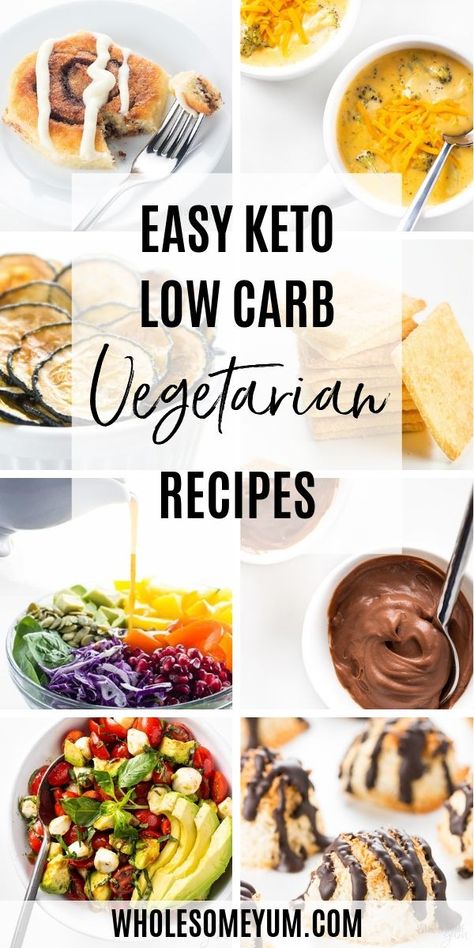 Keto Vegetarian Recipes, Vegetarian Low Carb, Keto Diet For Vegetarians, Meals Without Meat, Track Calories, Eating Keto, Dinner Snacks, Wholesome Yum, Low Carb Vegetarian Recipes