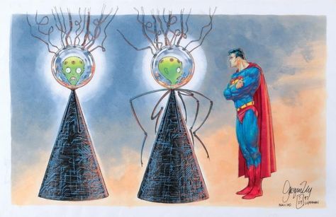 Concept drawings by Jacques Rey and Tim Burgard for Tim Burton’s unmade SUPERMAN LIVES. 1996/7. Color Concept, Tim Burton Art, Dark And Twisted, Character Sheet, Tim Burton, Animation Art, Art Art, Marvel Dc, Graphic Novel