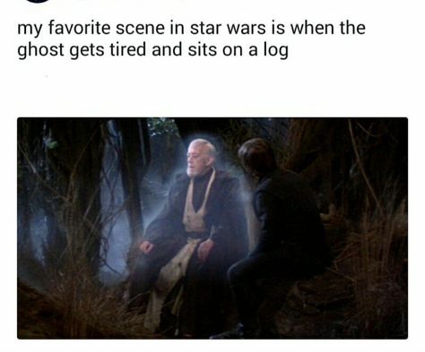 So funny Force Ghost, Food Pop, Funny Star Wars Memes, Anakin Vader, Star Wars Quotes, Star Wars Jokes, Star Wars Fandom, Bad Feeling, Star Wars Humor