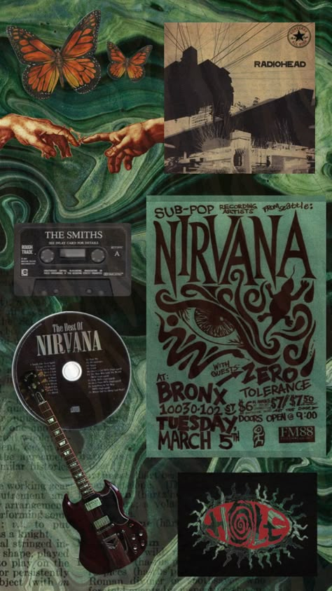 Vintage Nirvana, Witchy Wallpaper, Dark Vintage, Band Wallpapers, Trippy Wallpaper, Grunge 90s, Hippie Wallpaper, Edgy Wallpaper, Clipuri Video