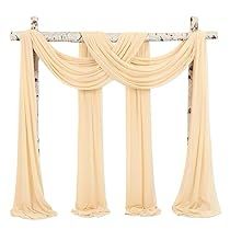 Backdrop Curtains Draping, Drapery Backdrop, Wedding Arbor Decorations, Wedding Arch Decorations, Drapery Wedding, Sheer Backdrop, Decorations For Reception, Wedding Arch Draping, Wedding Drapery