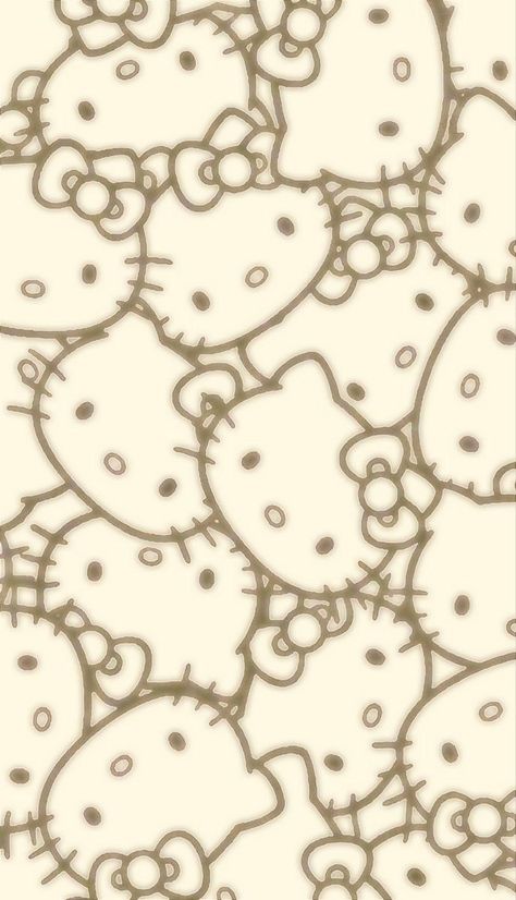 Yk2 Hello Kitty Wallpaper, Hello Kitty Beige Wallpaper, Beige Hello Kitty Wallpaper, Hello Kitty Minimalist Wallpaper, Brown Hello Kitty Wallpaper, Yk2 Aesthetic Wallpaper, Wallpaper Yk2, Yk2 Wallpaper, Hello Kitty Wallpapers